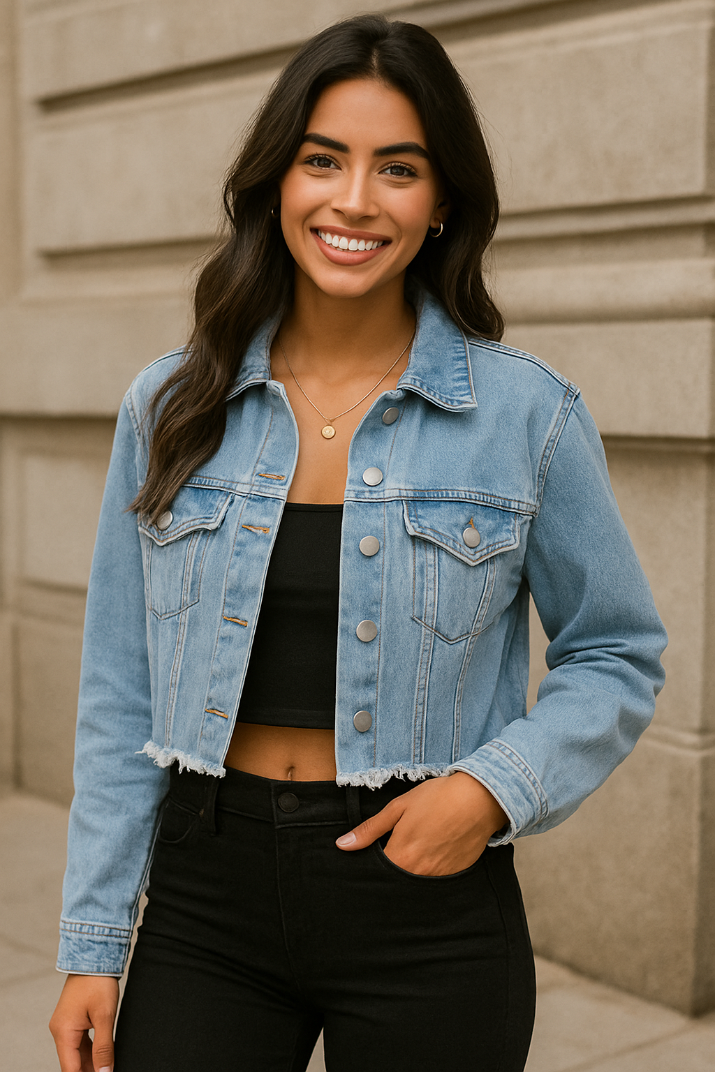 Jaqueta Jeans Feminina Paris H.