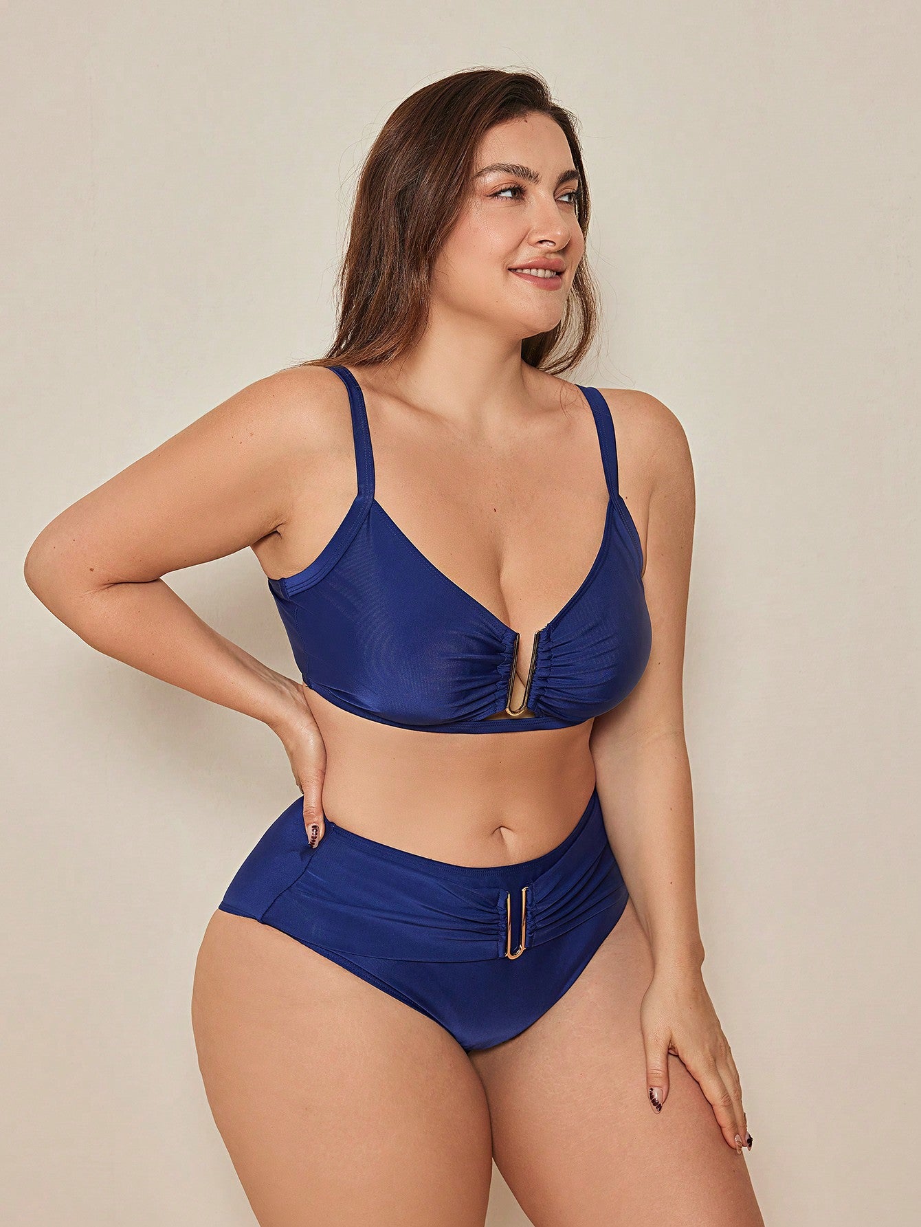Biquíni Plus Size Com Cintura Alta