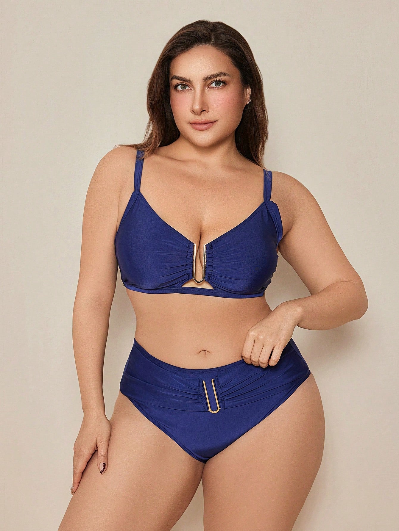 Biquíni Plus Size Com Cintura Alta