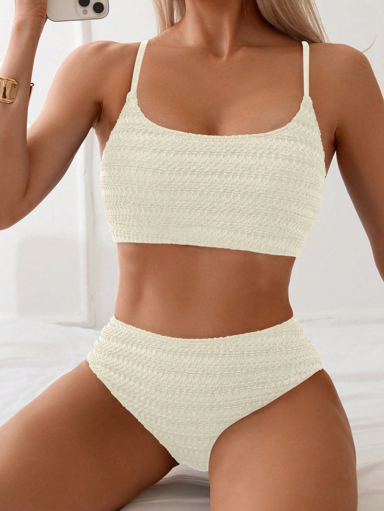 Biquíni Texturizado Alças Finas
