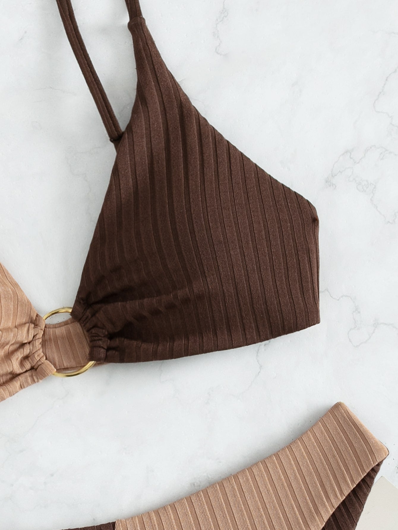 Biquíni Colorblock Com Argolas