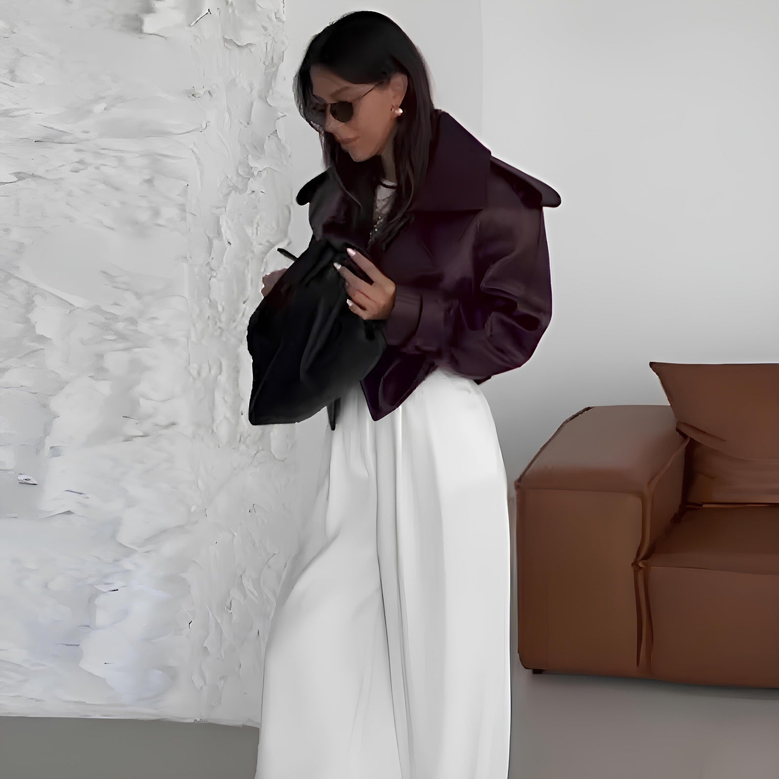 Jaqueta de Couro Feminina Larissa