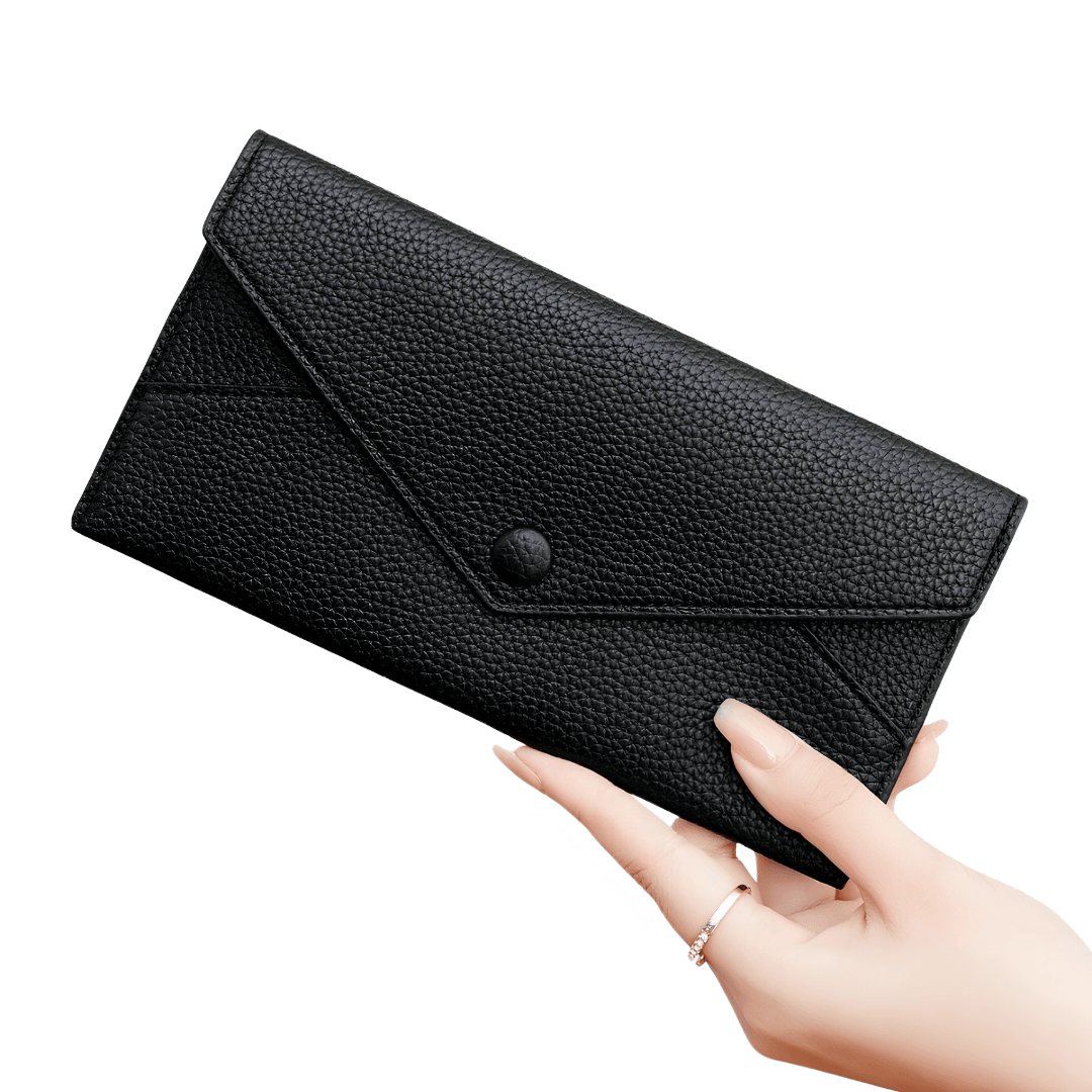 Carteira Feminina em Couro Modelo Longa