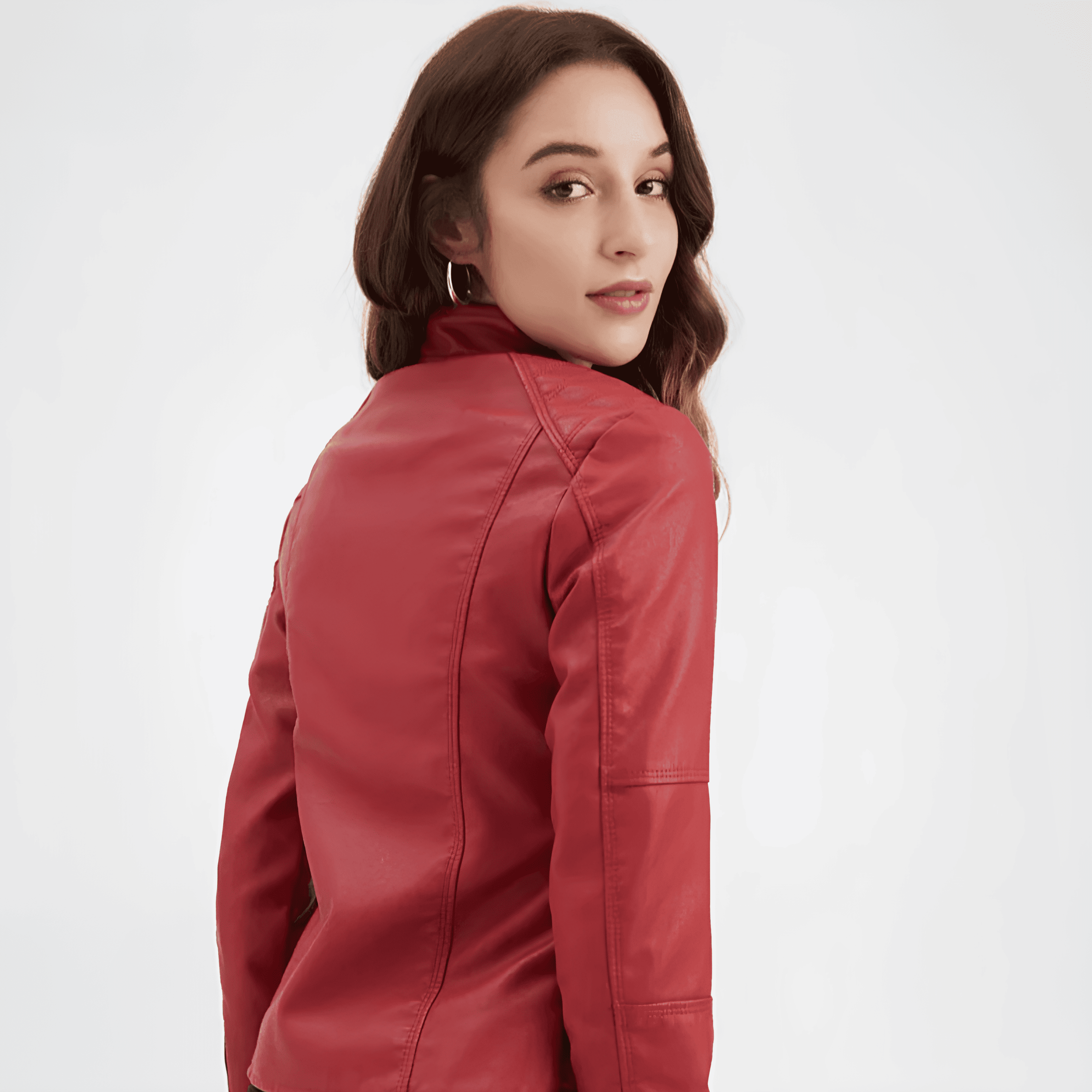 Jaqueta de Couro Feminina Emma