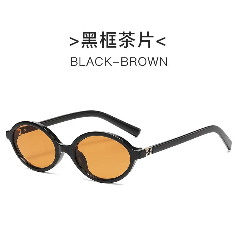 Óculos de Sol Oval UV400 – Estilo Retrô e Moderno - Unissex