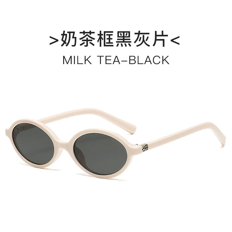 Óculos de Sol Oval UV400 – Estilo Retrô e Moderno - Unissex