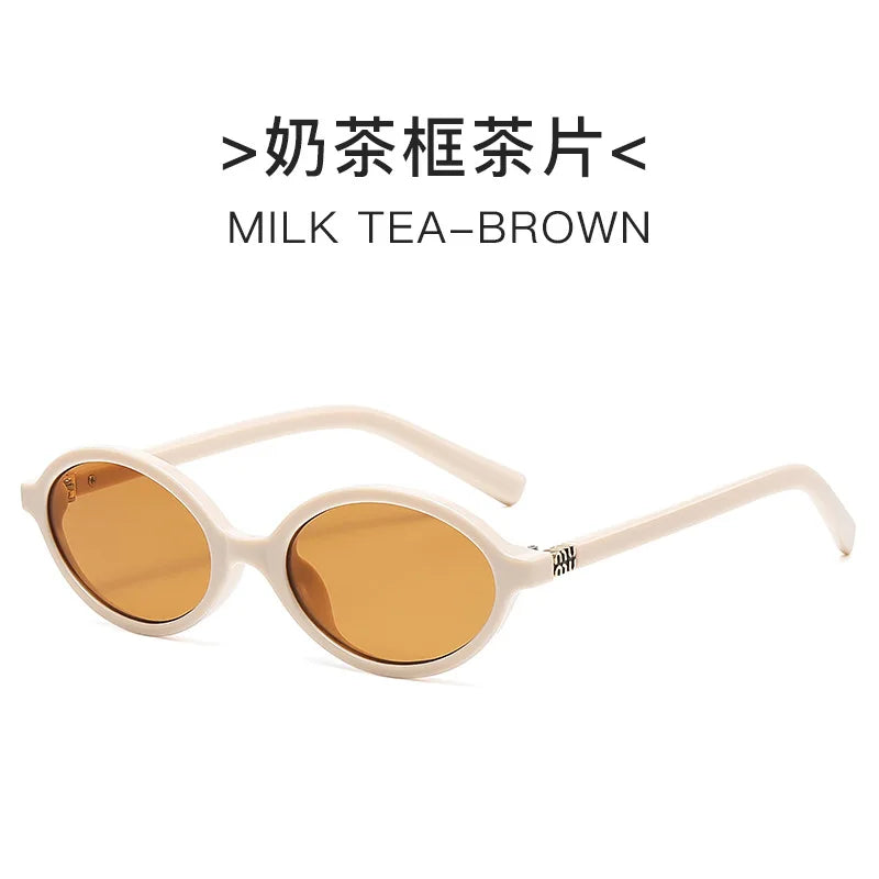 Óculos de Sol Oval UV400 – Estilo Retrô e Moderno - Unissex