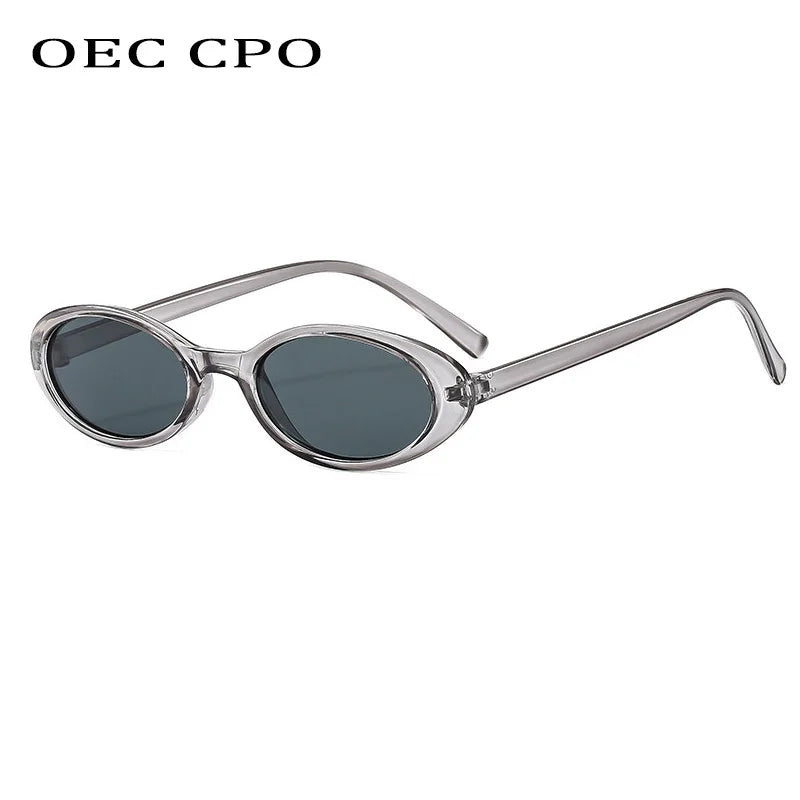 Óculos de Sol Gatinho Oval Pequeno – Unissex – Retrô Moderno com Proteção UV400