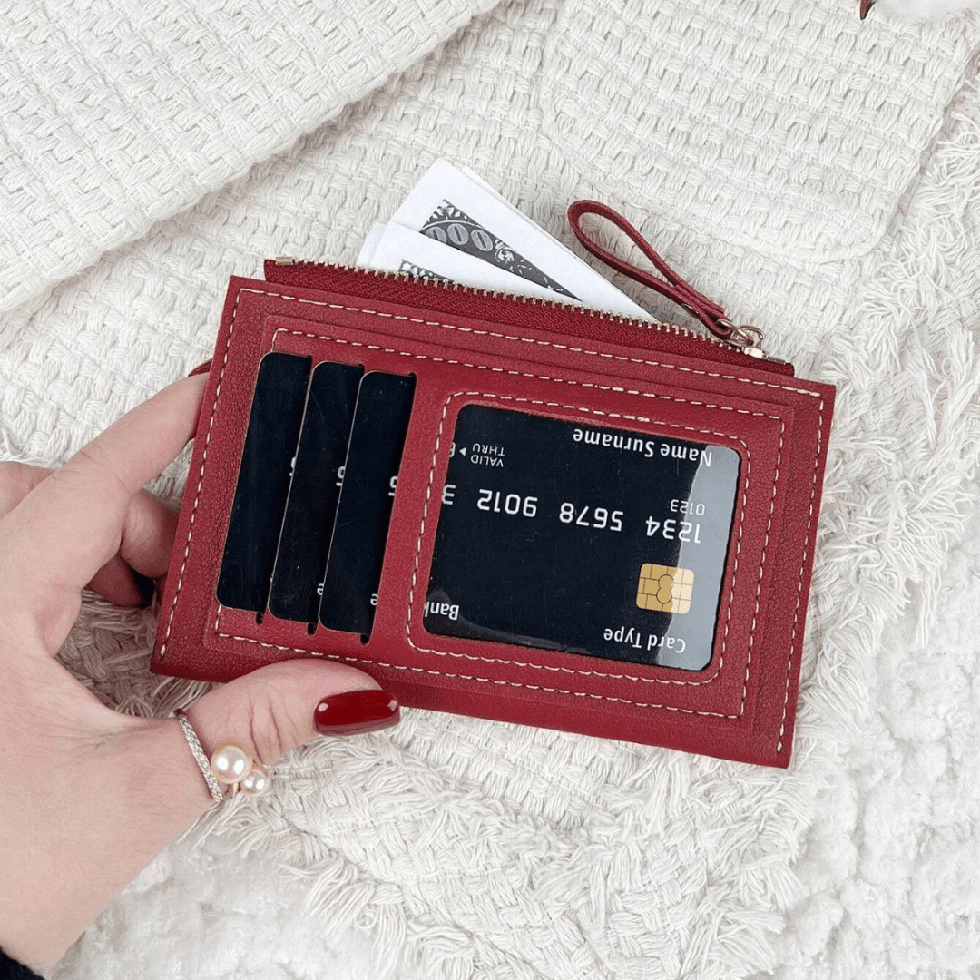 Carteira Feminina Slim Porta-Cartões