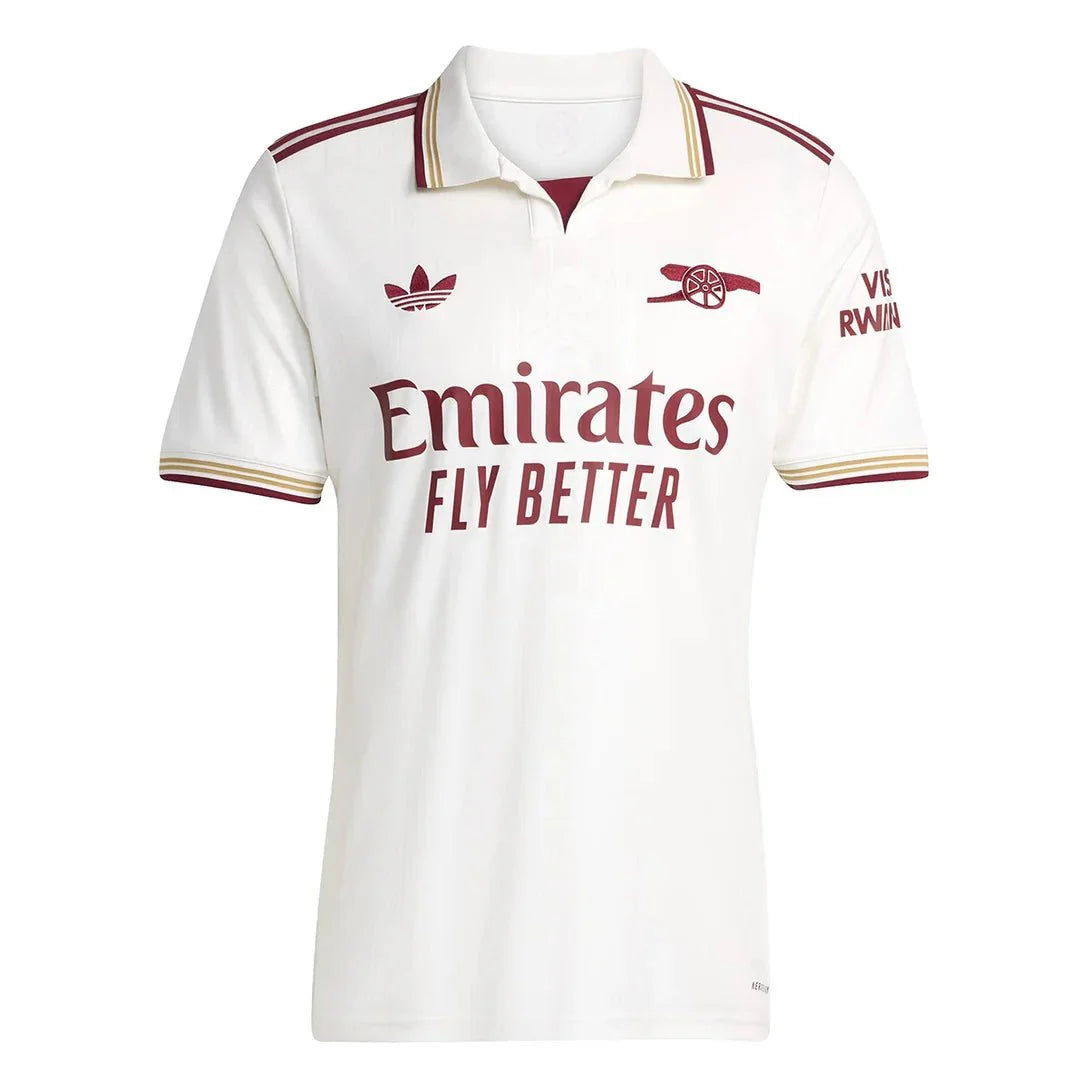Camisa Arsenal Third 2025/26 Torcedor Adidas Masculino - Branco - DA Sports Oficial