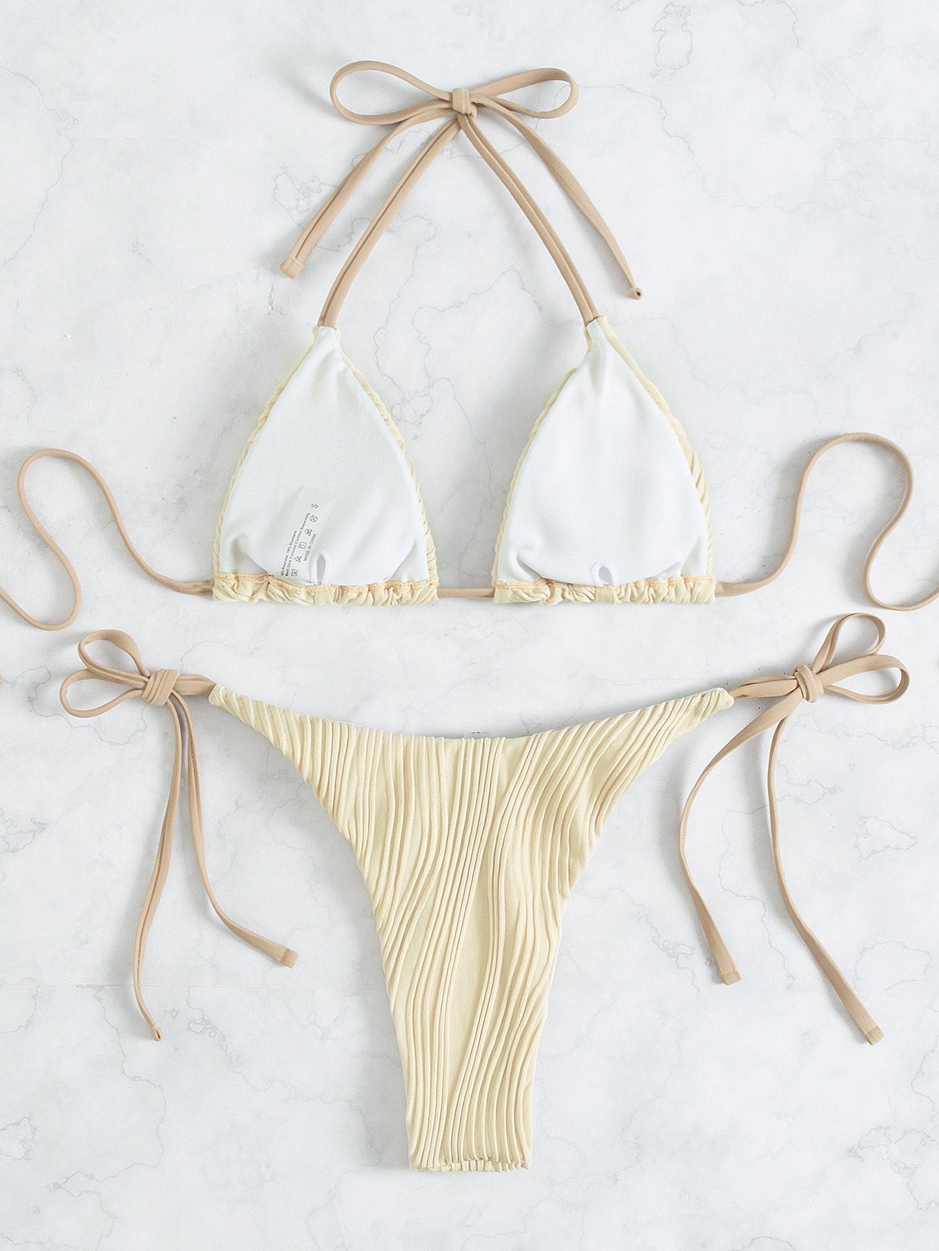 Biquíni Triângulo Texturizado