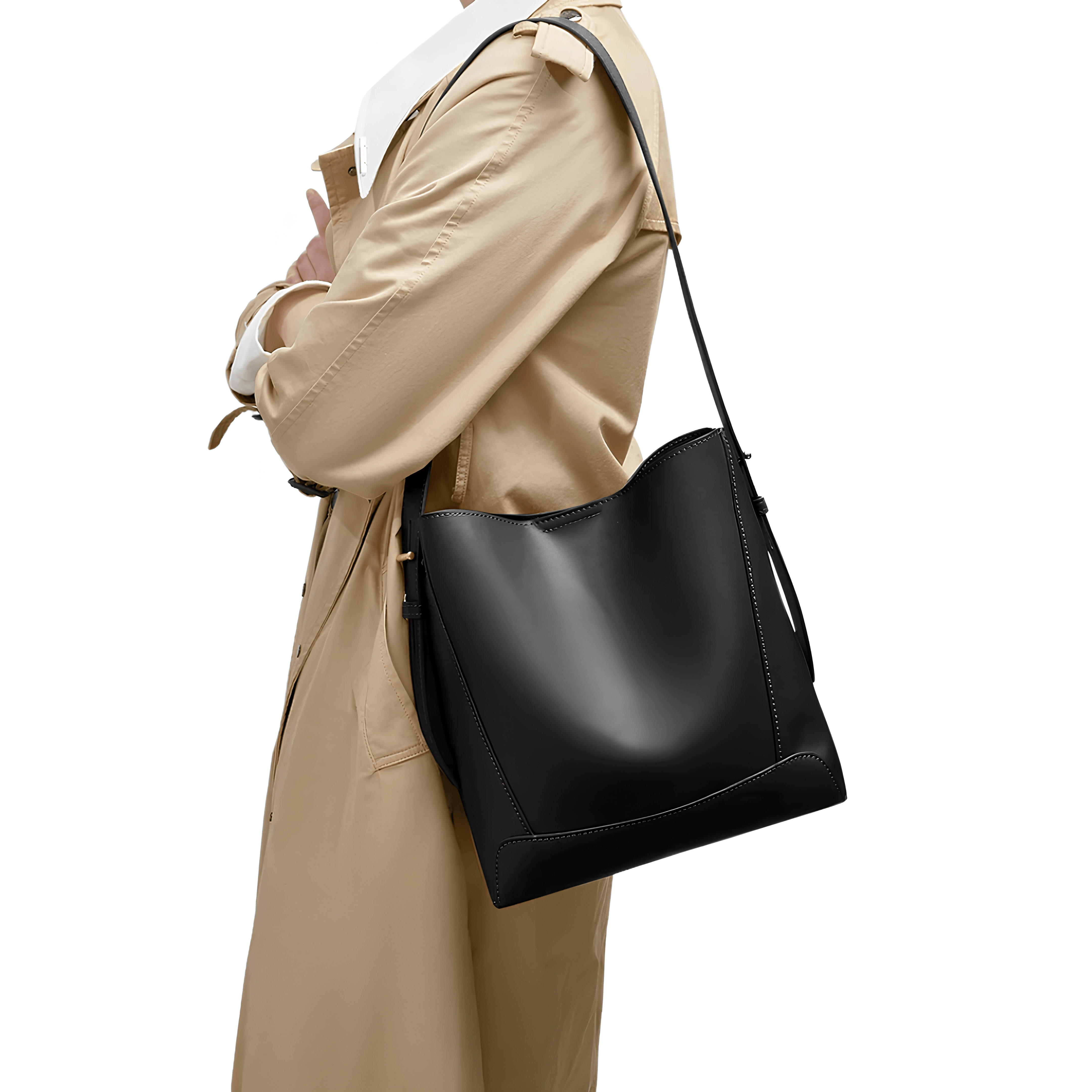 Bolsa de Ombro Feminina de Couro FOXER