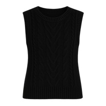 Suéter Colete Feminino de Tricot Preto
