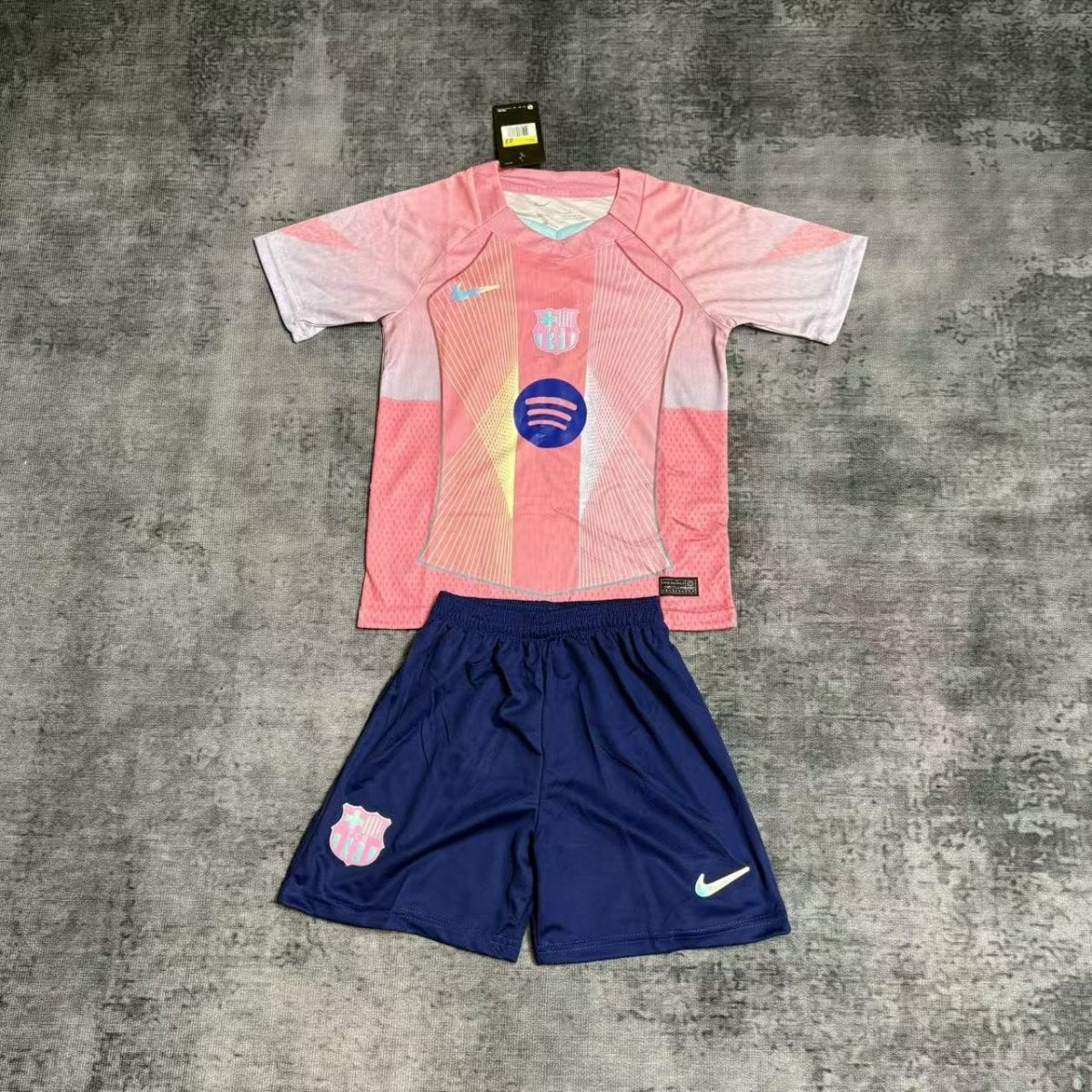 Conjunto Infantil Barcelona 2025/26 Camisa e Short
