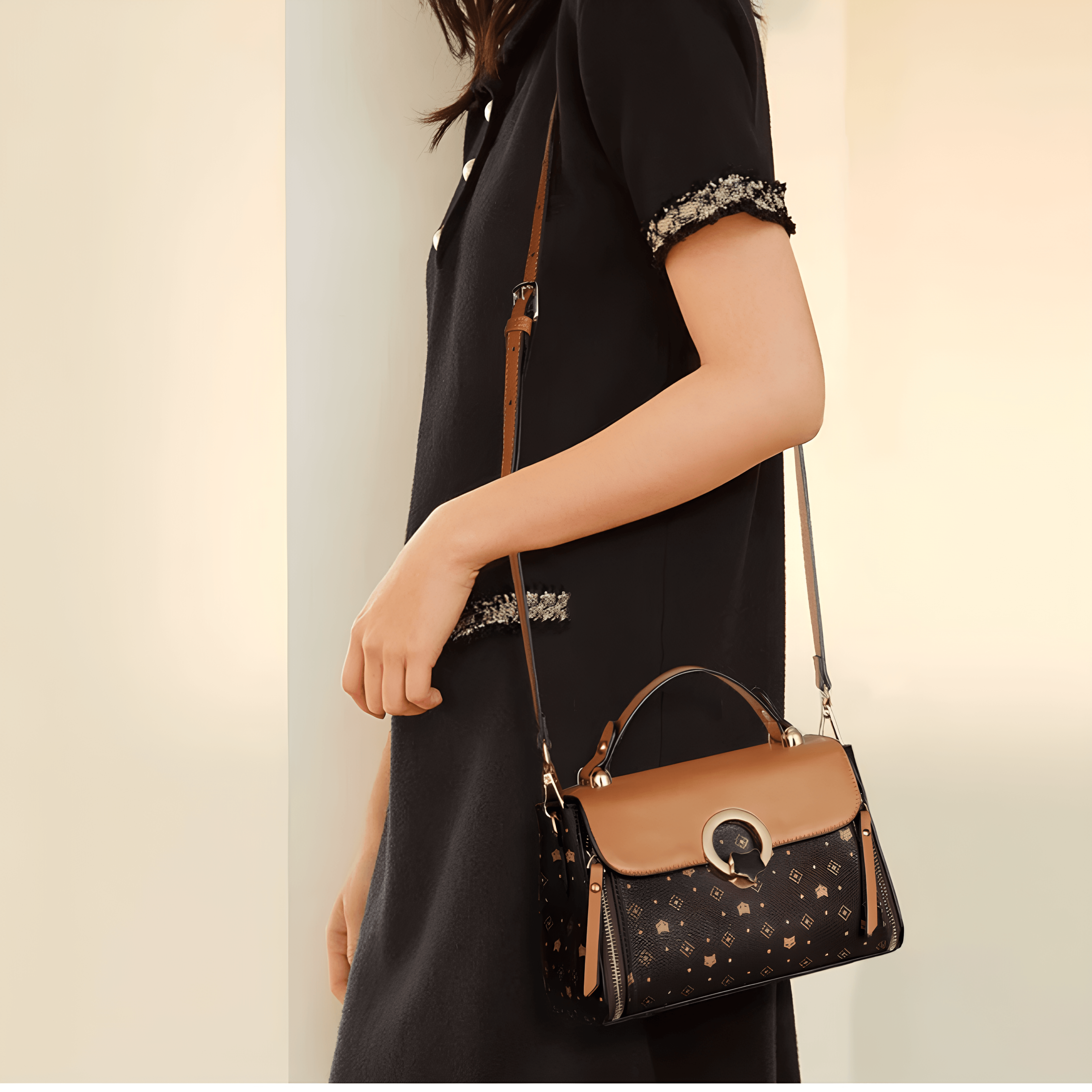 Bolsa Feminina Pequena de Couro FOXER