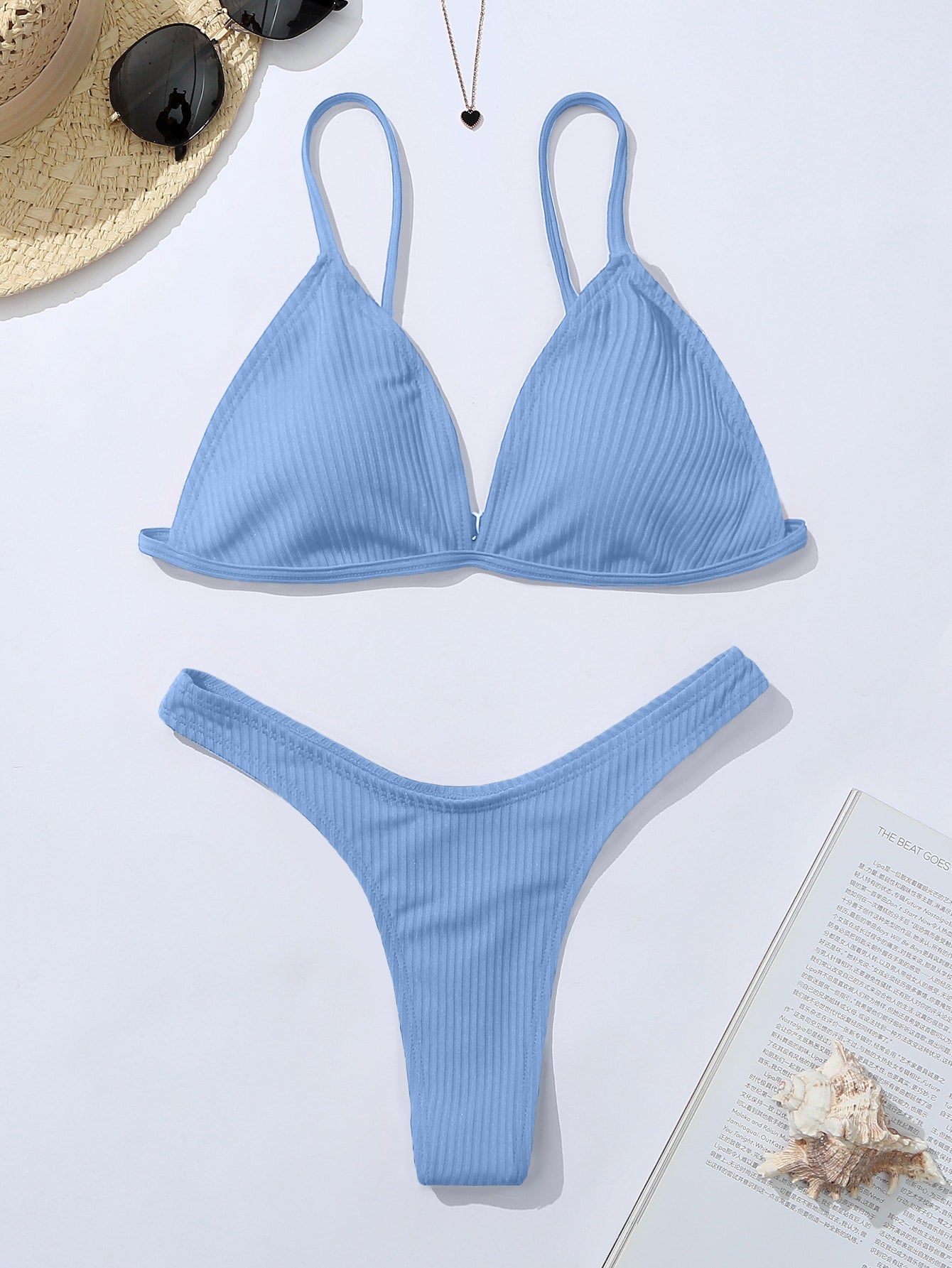 Biquíni Liso Cintura Alta Cavado