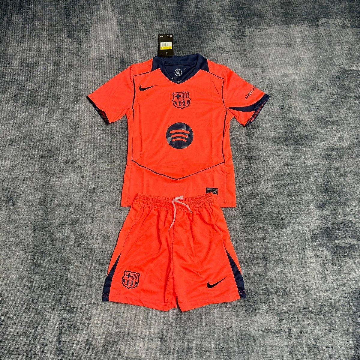 Conjunto Infantil Barcelona 2025/26 Camisa e Short