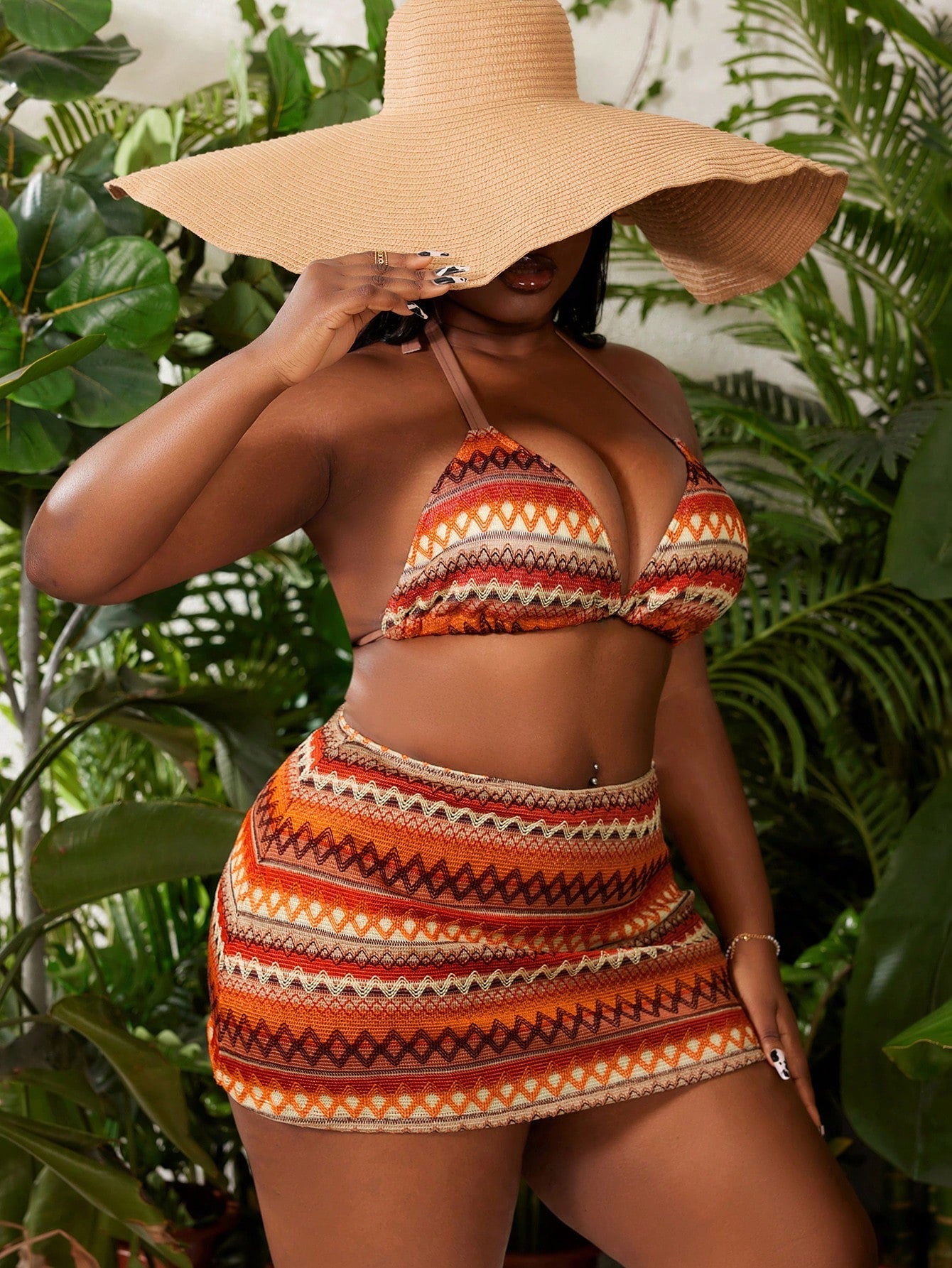 Biquíni Plus Size Estilo Boho Praia