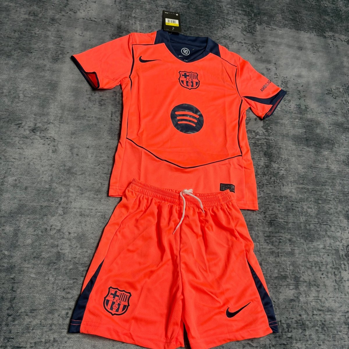 Conjunto Infantil Barcelona 2025/26 Camisa e Short