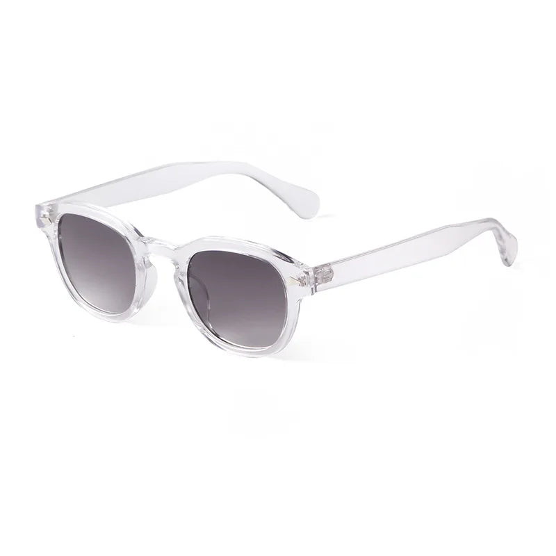 Óculos de Sol Retrô Shell – Lentes Redondas Espelhadas UV400