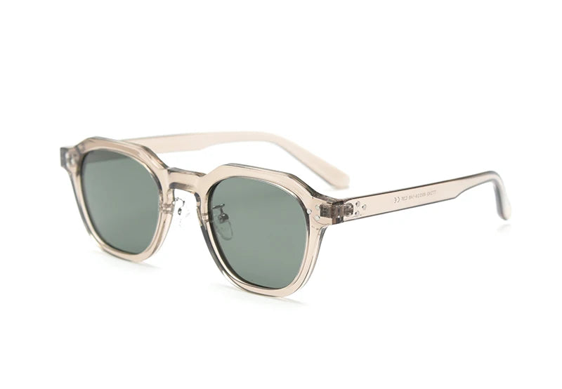 Óculos de Sol Retrô – Estilo Quadrado Poligonal com Lentes Polarizadas