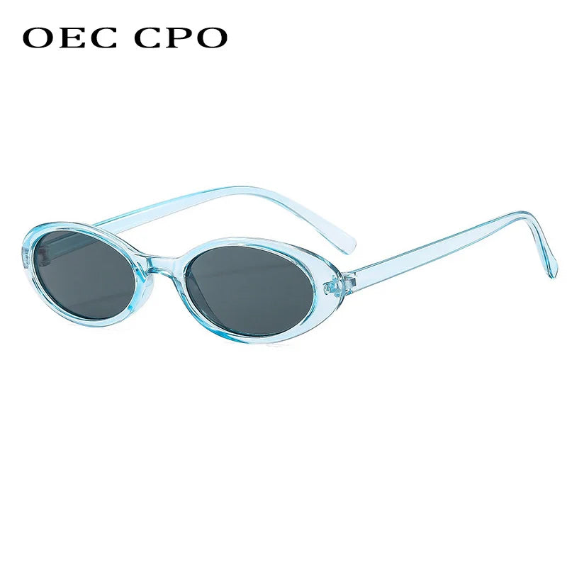 Óculos de Sol Gatinho Oval Pequeno – Unissex – Retrô Moderno com Proteção UV400