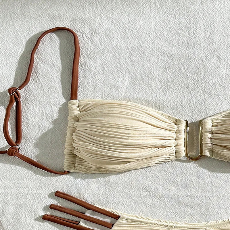 Biquíni Feminino com Amarração – Conjunto 2 Peças