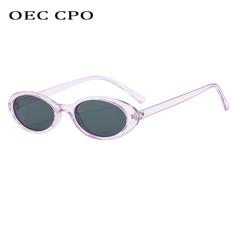 Óculos de Sol Gatinho Oval Pequeno – Unissex – Retrô Moderno com Proteção UV400