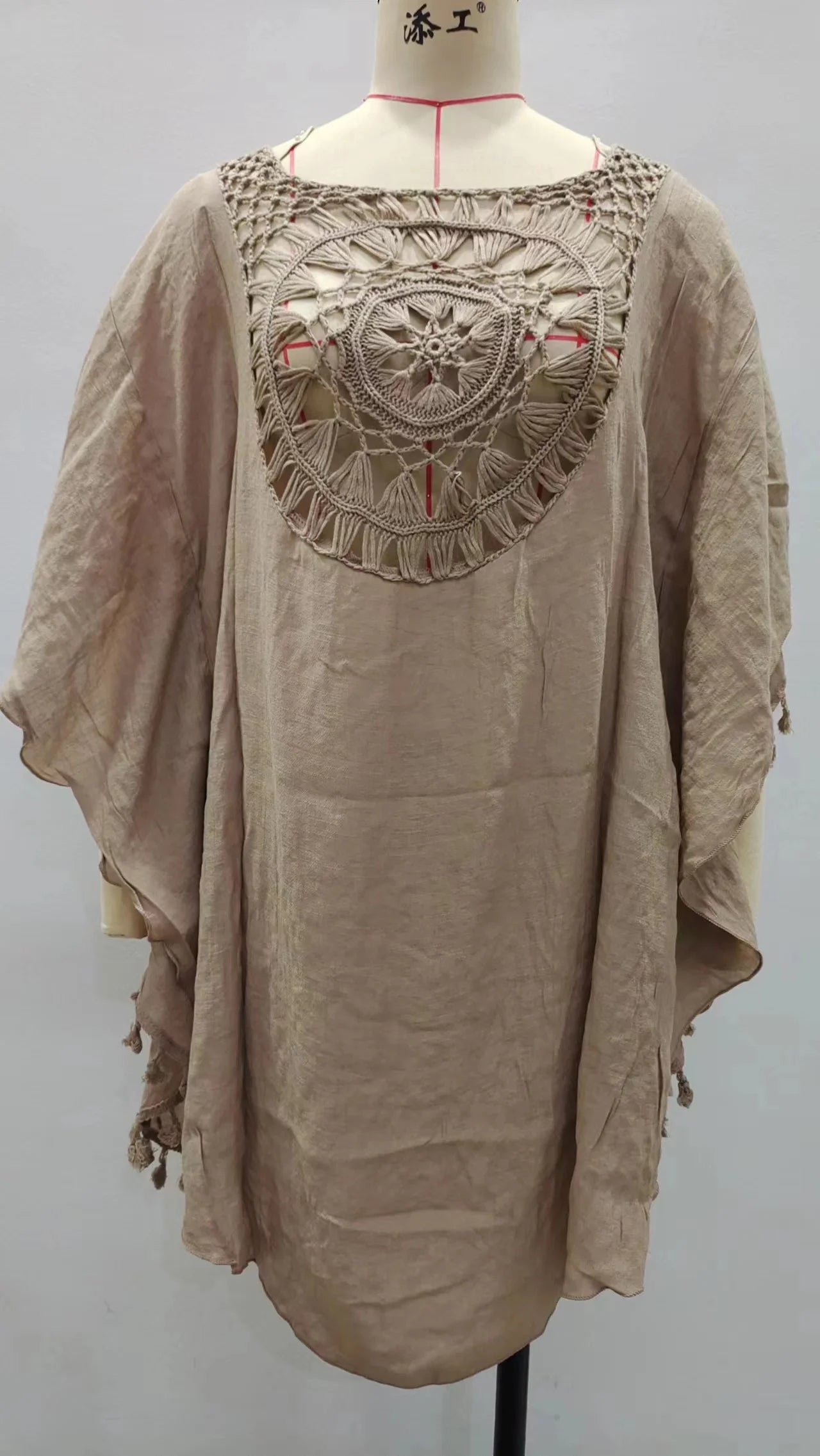 Crochet Cover Up Dress Feminino Beachwear – Knit, Tamanho Único