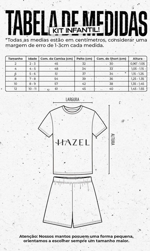 Conjunto Infantil Barcelona 2025/26 Camisa e Short