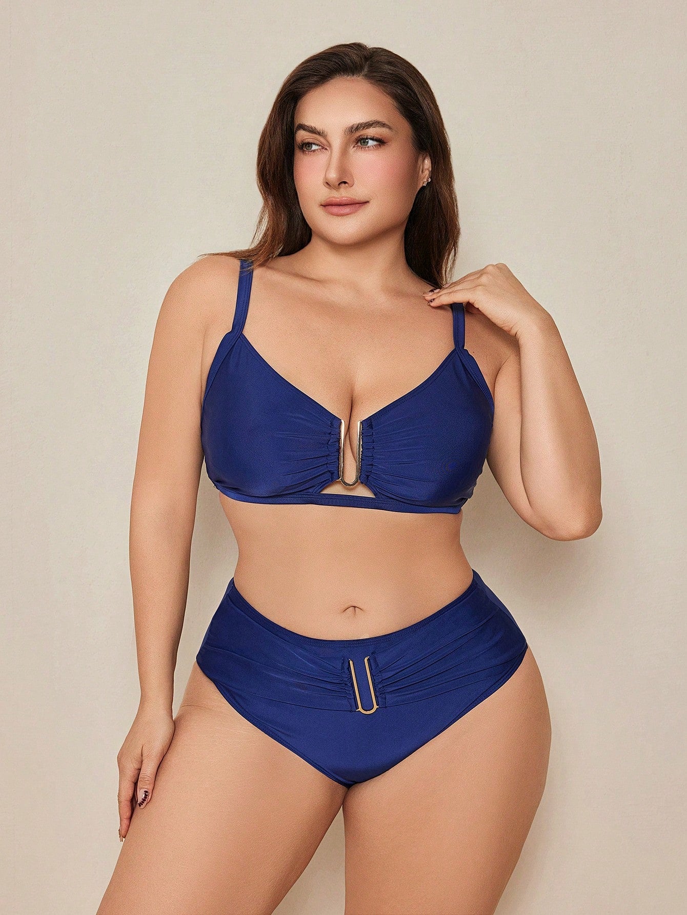 Biquíni Plus Size Com Cintura Alta