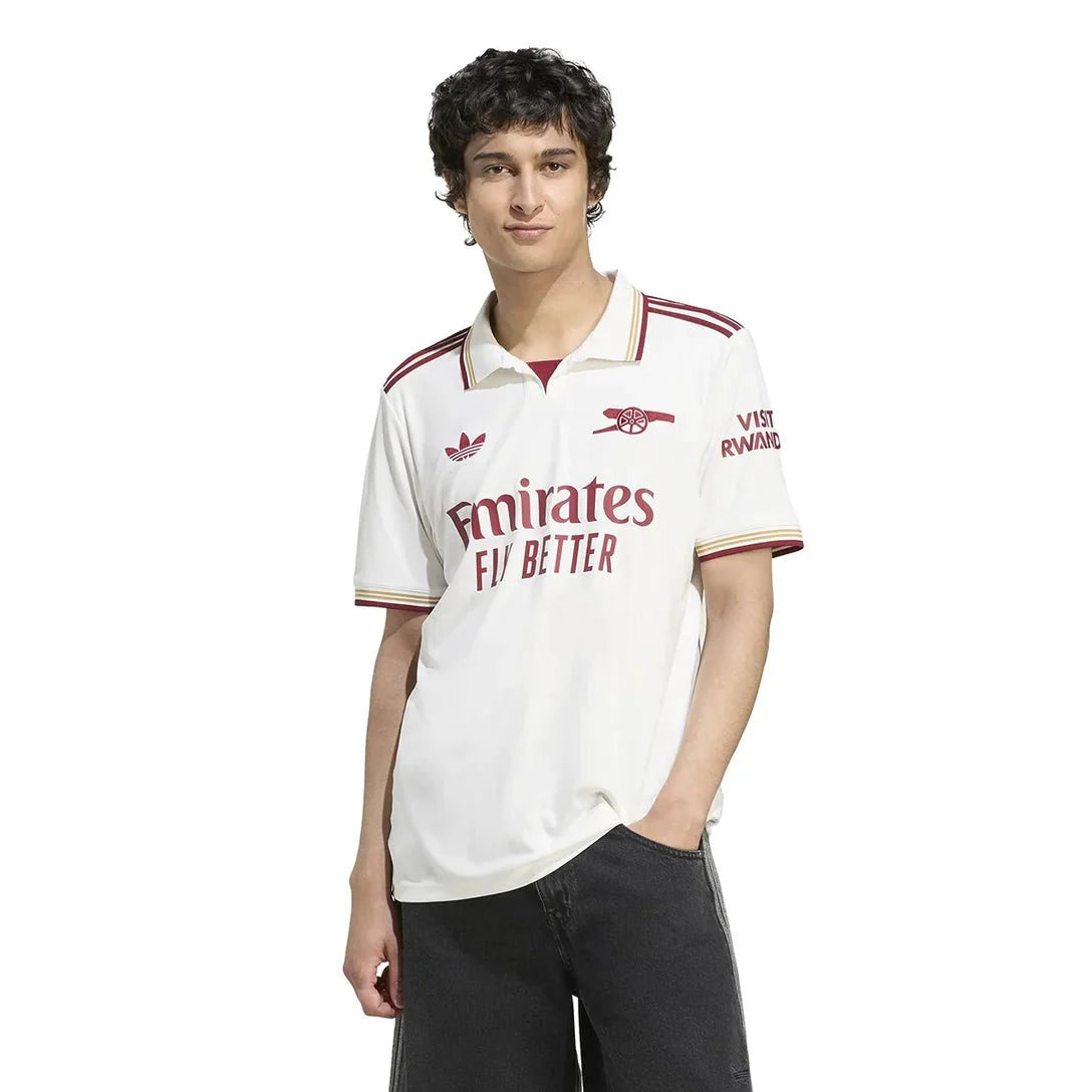 Camisa Arsenal Third 2025/26 Torcedor Adidas Masculino - Branco - DA Sports Oficial