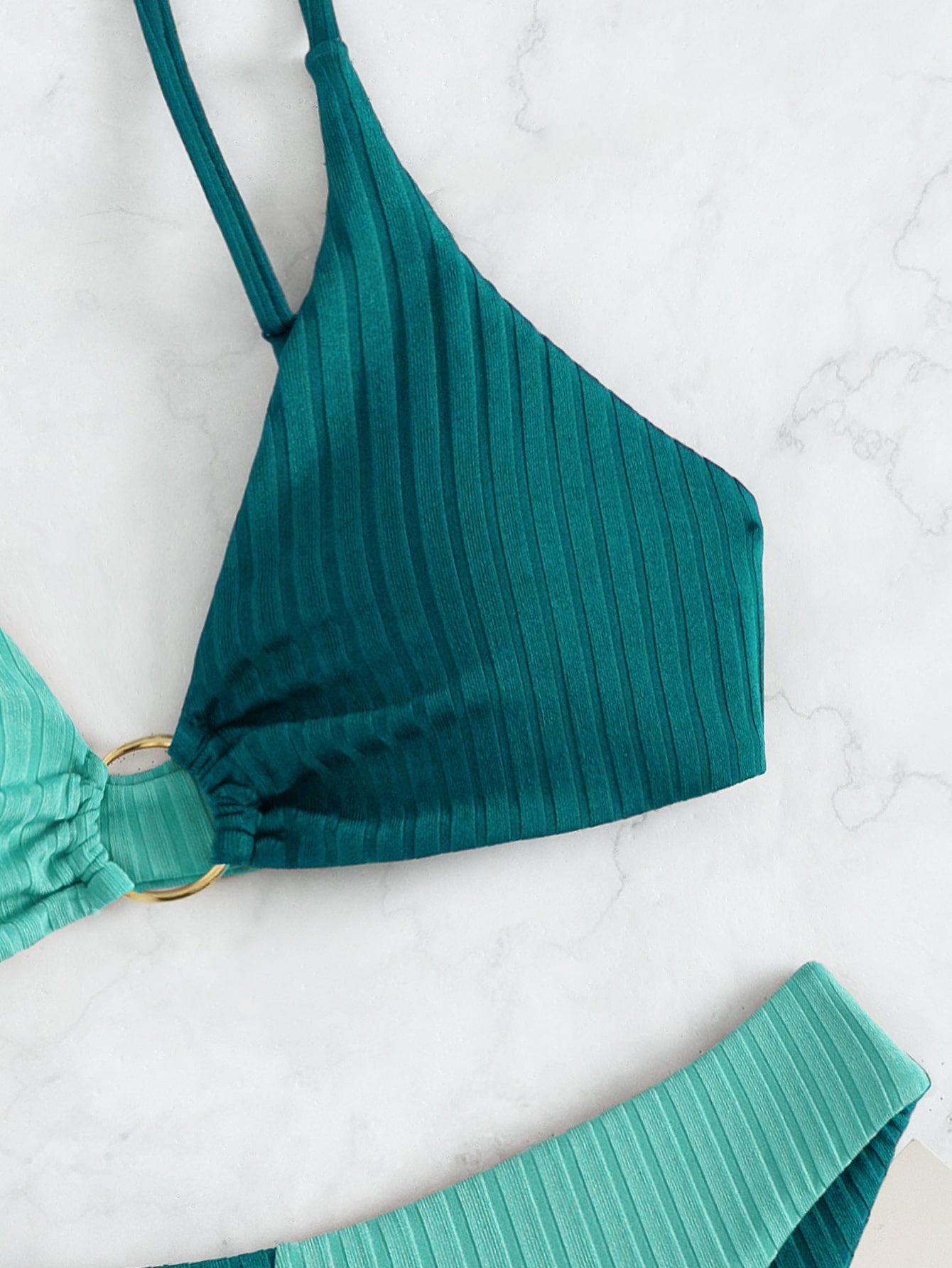 Biquíni Colorblock Com Argolas