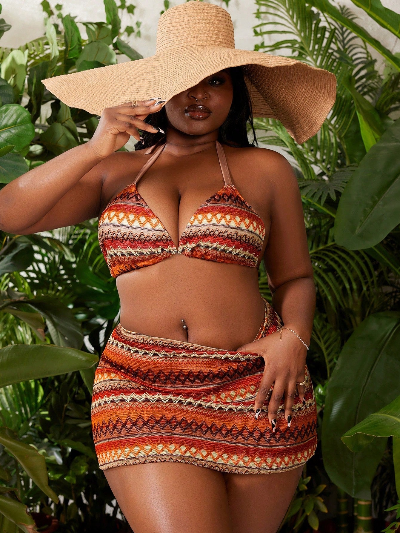 Biquíni Plus Size Estilo Boho Praia