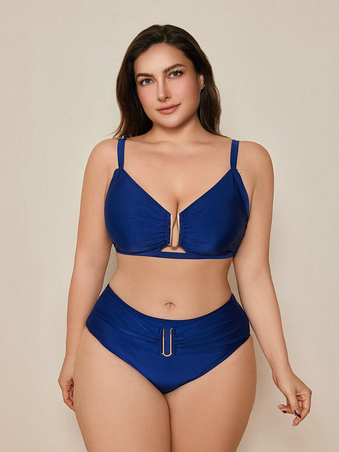 Biquíni Plus Size Com Cintura Alta