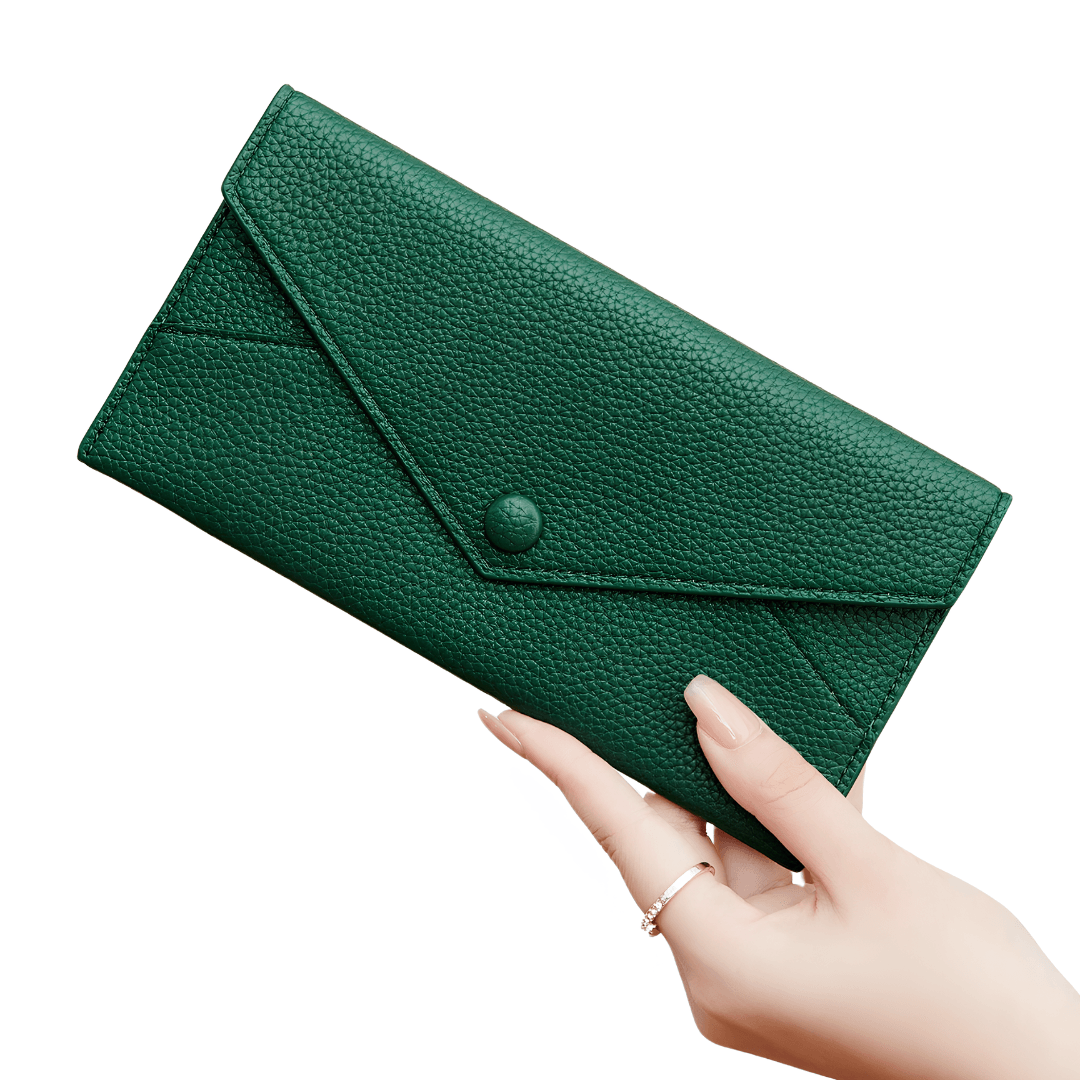 Carteira Feminina em Couro Modelo Longa