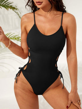 Maiô Liso Com Amarração Lateral Elegante